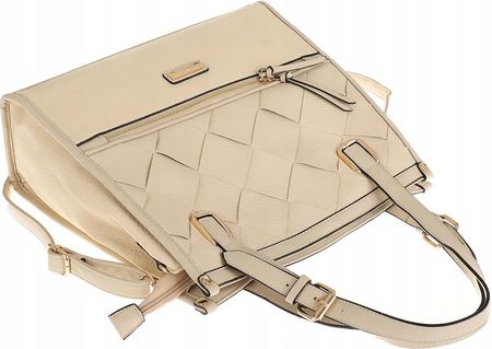 CHARRO Włoska Torebka Listonoszka Teczka na Ramię Kuferek CH855637 Beige - zdjęcie 4