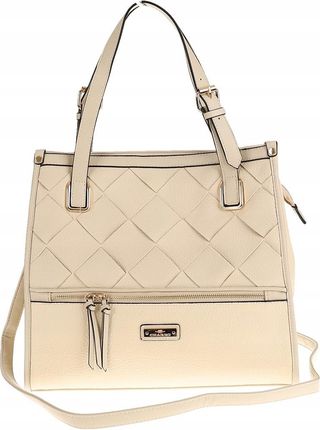 CHARRO Włoska Torebka Listonoszka Teczka na Ramię Kuferek CH855637 Beige - zdjęcie 5