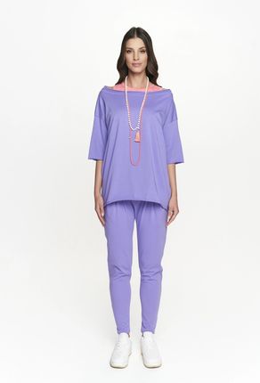 by Insomnia Koszulka oversize MEGAN FIOLETOWY 25 - zdjęcie 2