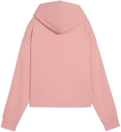 Bluza z kapturem damska Puma ESS TAPE COMFORT CROP TR różowa 68501118 - zdjęcie 2