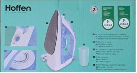 Żelazko parowe HOFFEN 2000W HO-00051 + GRATIS - zdjęcie 2