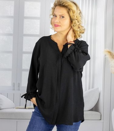 koszula tunika oversize z wiązaniami na rękawach Sophie 56 - zdjęcie 2