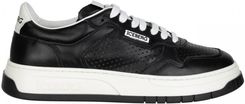 Ranking ICEBERG skórzane włoskie sneakersy NOWOŚĆ BLACK Popularne włoskie buty