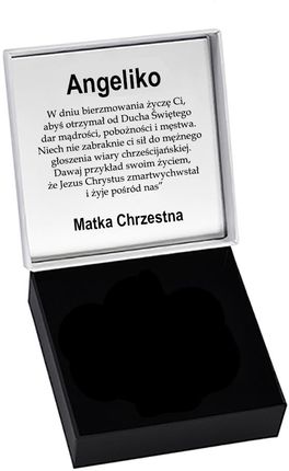 PAMIĄTKA BIERZMOWANIA SREBRNY OBRAZEK Z ŻYCZENIAMI PREZENT BIERZMOWANIE - zdjęcie 4