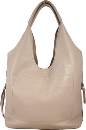 Torebka Damska Skórzana Shopper 2w1 Skóra Naturalna Vera Pelle Premium - zdjęcie 5