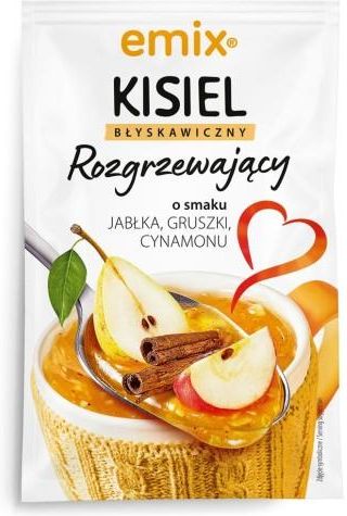 Zdjęcie Emix Kisiel z kawałkami owoców - rozgrzewający jabł.-grusz.-cynamon 30g - Proszowice