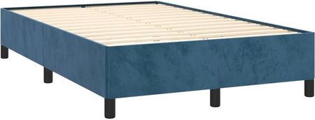 Dkd Home Decor Łóżko Sprężynowe Z Materacem Granatowe 120x190cm Aksamitne (4593269707) - zdjęcie 2