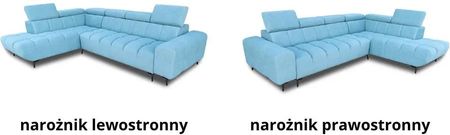 Narożnik Boni 200/310 cm, regulowane zagłówki, pikowany - zdjęcie 2