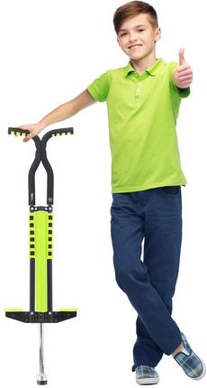 Skoczek PogoJump Stick Drążek Do Skakania Dla Dziecka Zielony Do 70 kg - zdjęcie 3