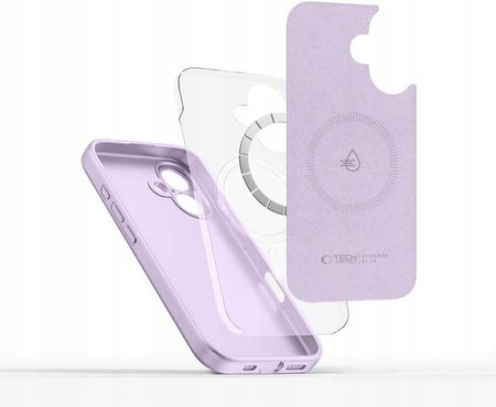 Tech Protect Liquid Silicone Magsafe Iphone 16E Mauve - zdjęcie 4