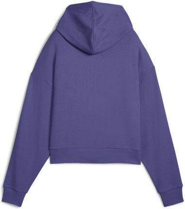 Bluza z kapturem damska Puma HER COMFORT CROP FULL-ZIP niebieska 68505646 - zdjęcie 2