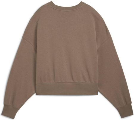 Bluza damska Puma WARDROBE ESS OVER-OVERSIZED TR brązowa 62974893 - zdjęcie 2
