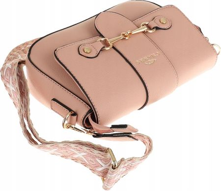 CHARRO Włoska Torebka Damska Kuferek Miejska Listonoszka CH667864 Pink - zdjęcie 3