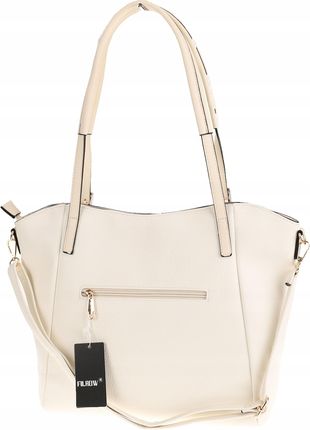 Torebka Damska Worek Modna Listonoszka Shopper na Ramię YD9859 Off White - zdjęcie 4