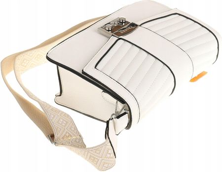 CHARRO Włoska Torebka Damska Kuferek Miejska Listonoszka CH5578106 White - zdjęcie 3