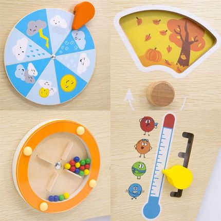VIGA Tablica Manipulacyjna Ścienna Łuk Montessori - zdjęcie 4