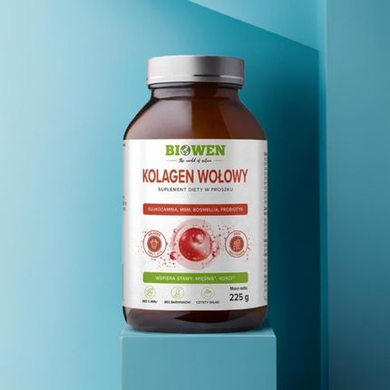 Biowen Kolagen Wołowy Typu I II III Proszek 225g - zdjęcie 2