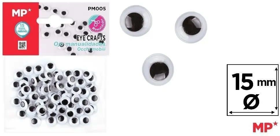 Zdjęcie Oczy Ruchome Samoprzylepne 15Mm - Prószków