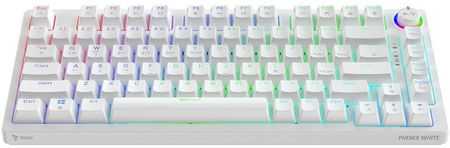 Klawiatura Savio PHENIX WHITE Gateron Red Pro (SAVGKPHENIXWHITEGATRED) - zdjęcie 2