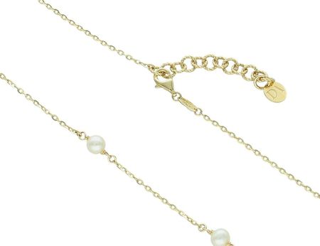 Dallacqua Naszyjnik złoty z perełkami pr 585 D0GM10805 N - zdjęcie 2