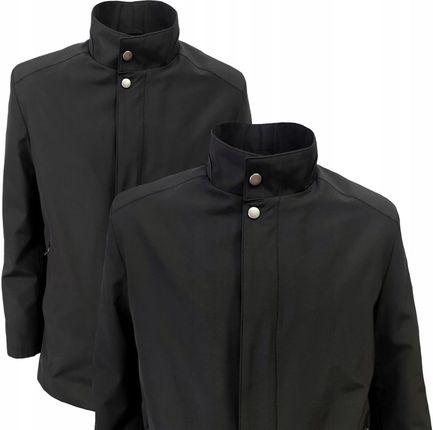 KURTKA MĘSKA WIOSENNA ZANARDI K-04 CZARNA 4XL - zdjęcie 2