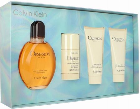 Zestaw Calvin Klein Obsession Edt 125ml + Deostick 75g + After Shave Balm 100ml + Body Wash 100ml - zdjęcie 2
