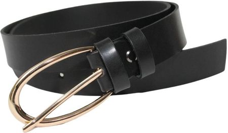 Pasek Damski Skórzany Arucce (PL) Skóra Licowa EXTRA 30 mm CZARNY Złota Klamra VII - zdjęcie 4