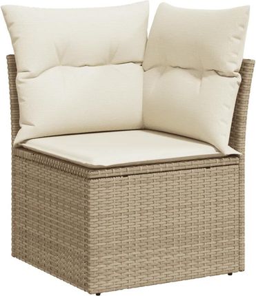 Zakito Home Zestaw Wypoczynkowy Rattanowy Beżowy 7-Cz. 55X55X69cm Poduszki Zh3225554 - zdjęcie 3