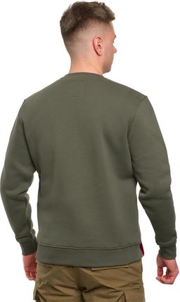 Alpha Industries Bluza Basic Sweater Dark Olive - zdjęcie 2