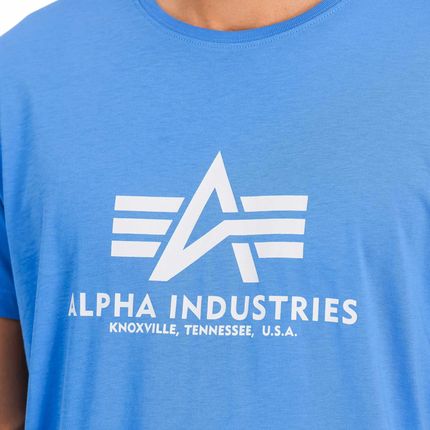 Alpha Industries Koszulka T-Shirt Basic Mediteranian Blue - zdjęcie 2