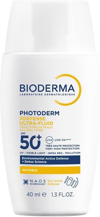 Bioderma Photoderm Xdefense Ultra-Fluid Ochronny Ultralekki Fluid Spf 50+ Bezbarwny 40ml