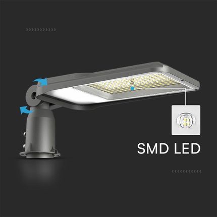 Lampa Uliczna Led 50W 4700Lm Z Regulowanym Uchwytem - Vt-55St - zdjęcie 2