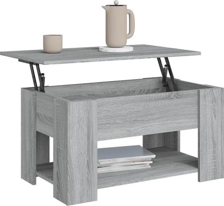 Zakito Home Stolik Kawowy Podnoszony Szary Dąb Sonoma 79X49X41cm (Zh819276) - zdjęcie 2