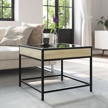 Zakito Home Stolik Kawowy Led Infinity 50X50X41cm Dąb Sonoma (Zh847678) - zdjęcie 2