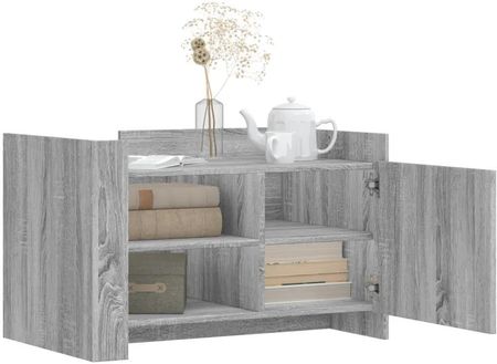 Zakito Home Stolik Kawowy Szary Dąb Sonoma 80X50X50cm (Zh848358) - zdjęcie 2