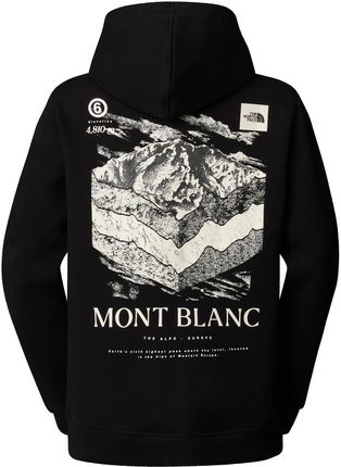 Bluza z kapturem damska The North Face TOPOGRAPHIC czarna NF0A89CPJK3 - zdjęcie 2
