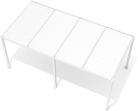 Nordvic Pergola Ogrodowa Aluminiowa Luxe 3x5,8m Biały Z Oświetleniem Led - zdjęcie 2