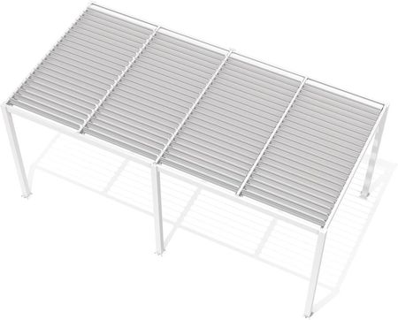 Nordvic Pergola Ogrodowa Aluminiowa Luxe 3x5,8m Biały Z Oświetleniem Led - zdjęcie 4