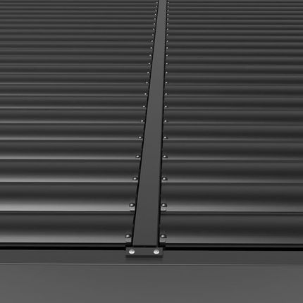 Nordvic Pergola Ogrodowa Aluminiowa Luxe 4x5,8m Antracyt Z Oświetleniem Led - zdjęcie 2