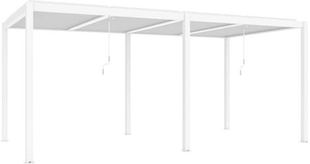 Nordvic Pergola Ogrodowa Aluminiowa Luxe 4x5,8m Biały Z Oświetleniem Led - zdjęcie 5