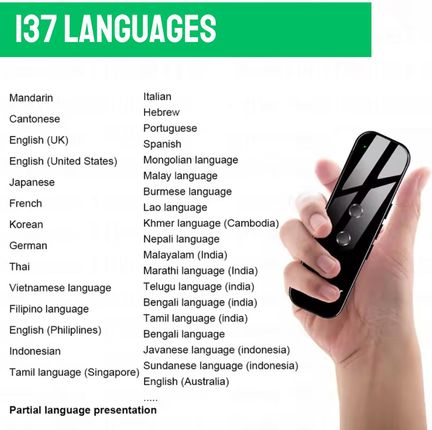 Elektroniczny tłumacz języków translator językowy mowy inteligentny - zdjęcie 4