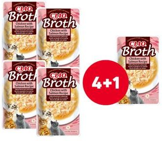 Inaba Ciao Broth Chicken With Salmon Recipe 5x40g - zdjęcie 2