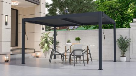 G21 Pergola Bioklimatyczna Austin 4X3M Antracytowa Aluminiowa - zdjęcie 3