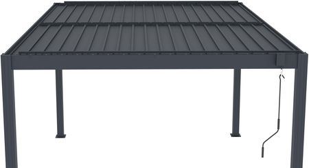 G21 Pergola Bioklimatyczna Austin 4X3M Antracytowa Aluminiowa - zdjęcie 5