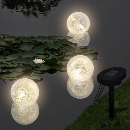 Zakito Lampy Solarno-Led Do Basenów I Fontann - Zestaw 6 Kul Z Panelami Słonecznymi Z277120 - zdjęcie 2