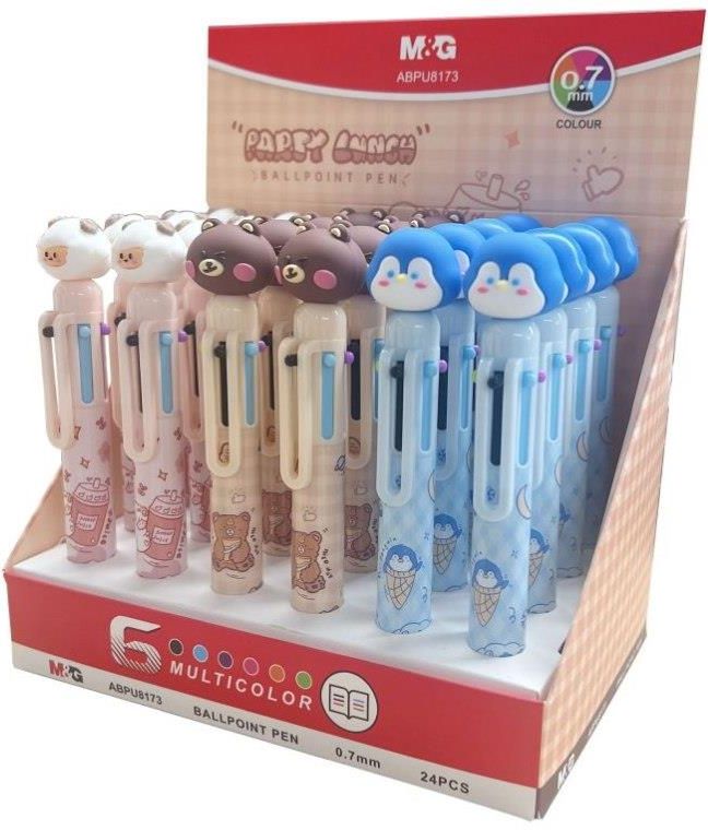Zdjęcie Długopis Automatyczny Party Lunch 6 Kolorów 0.7 24Szt. W Displayu Mg - Skoczów