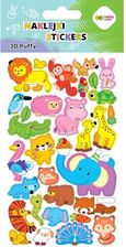 Zdjęcie Naklejki 3D Puffy-Animals 10X20Cm Happy Color - Stepnica
