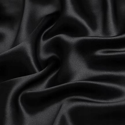 Jedwabna gumka do włosów JEDWAB 100% scrunchie czarna MINI - zdjęcie 4