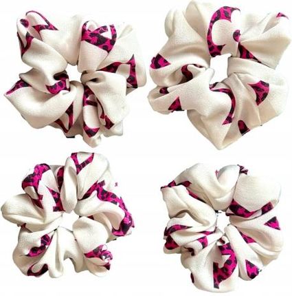 LOUIS VUITTON JEDWABNA GUMKA DO WŁOSÓW SCRUNCHIE 100% JEDWAB BIAŁA r. M - zdjęcie 2