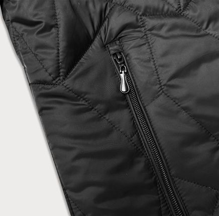 Damska kurtka z odpinanym kapturem plus size J Style czarna (16M9268-392) - zdjęcie 2
